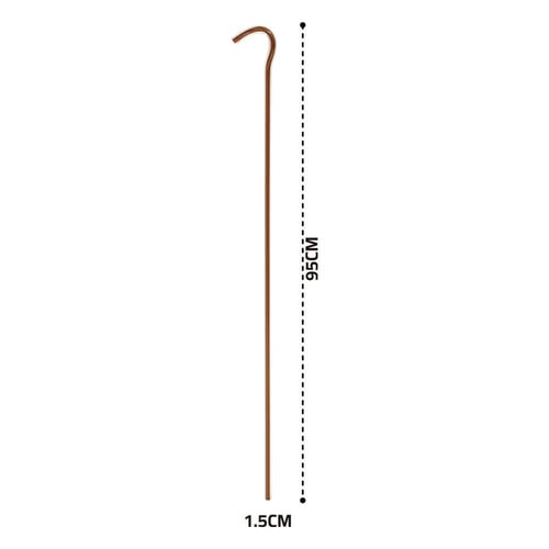 عصا عكاز بلاستيك كريستال 95 سم- متينة وتتحمل الاست...