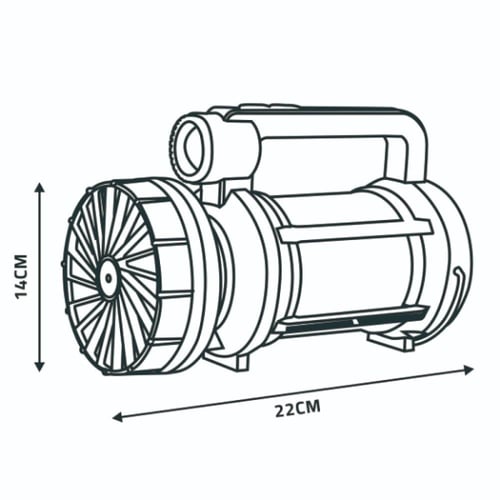 مروحة هواء للتخييم مع كشاف، إضاءة متعددة الاستخدام...