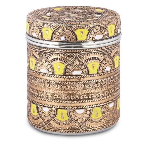 علبة بهارات ستانلس ستيل عالي الجودة هندي 890 مل- ي...