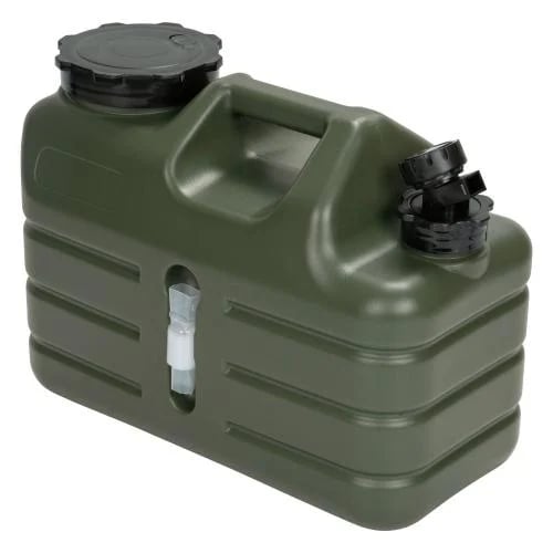 Army Green Water Flask with Tap 11L for Easy Dispensing
