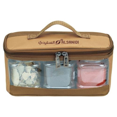 طقم علب بهارات كاملة 3 قطع- تحافظ على ترتيب الأغرا...