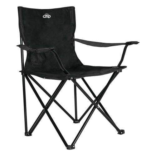 كرسي رحلات أسود قابل للطي يتحمل 100 كجم يجمع بين ا...