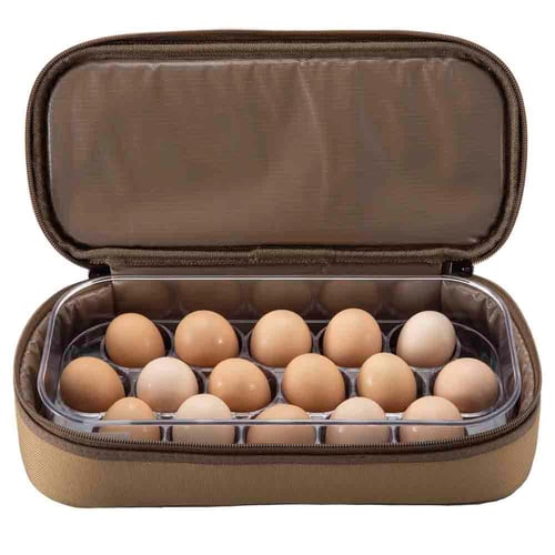 حافظة تخزين بيض مع حقيبة 34* 9.5* 15 سم- تحمي البي...
