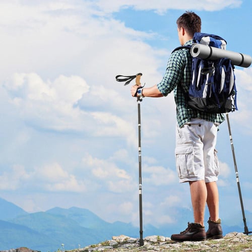 عصا جبلية للهايكنج قابلة للطي 135 سم - خفيفة الوزن...