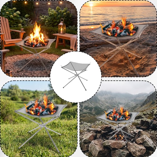 منقل شبك توليع ستيل 56×46 سم، يتحمّل الحرارة العال...