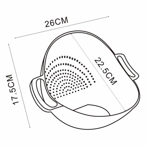 مصفاة أرز وخضروات بلاستيكية 10 لتر، عملية في الاست...