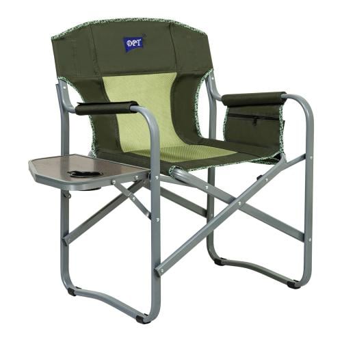 كرسي الراحة المونيوم بطاولة جانبية يتحمل 113 كجم،...