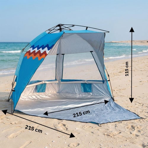 خيمة الشاطىء 2.15×2.15×1.15م، حماية من الشمس والري...