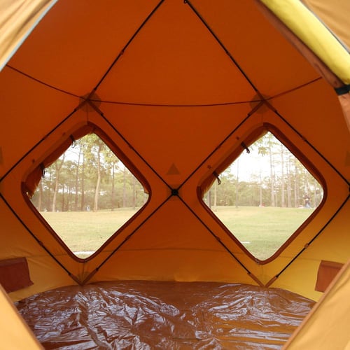 خيمة سفاري مبطنة قماش قطني 2.7×2.85×2.15م، توفر مس...