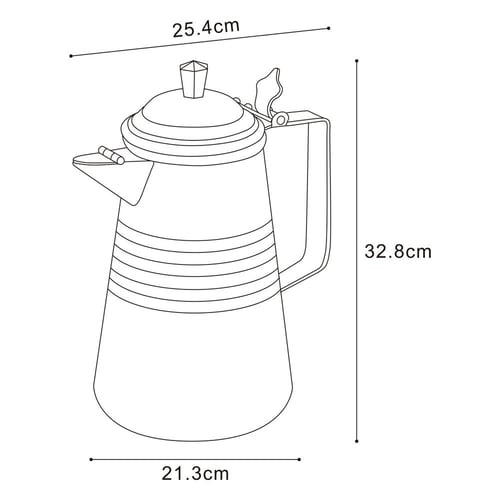 مفواح قهوة المونيوم 4.2 لتر- يحافظ على نكهة القهوة...