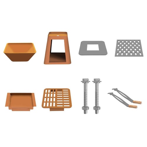 موقد حطب وشواء حديد كورتون 80* 80* 90 سم- متانة عا...