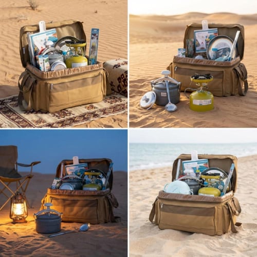 طقم عزبة وسط مجمعة 17 قطعة- توفر لك أدوات الطبخ في...