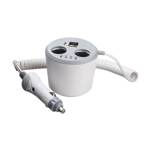 تحويلة كهربائية للسيارة 3 مخارج - يشحن عدة أجهزة ف...