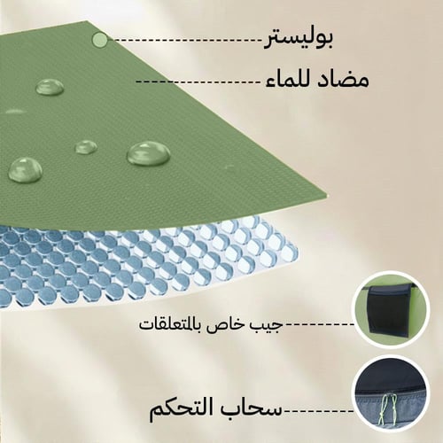 خيمة المبيت تلقائية بوليستر 2.45×1.45×1.1م، تناسب...