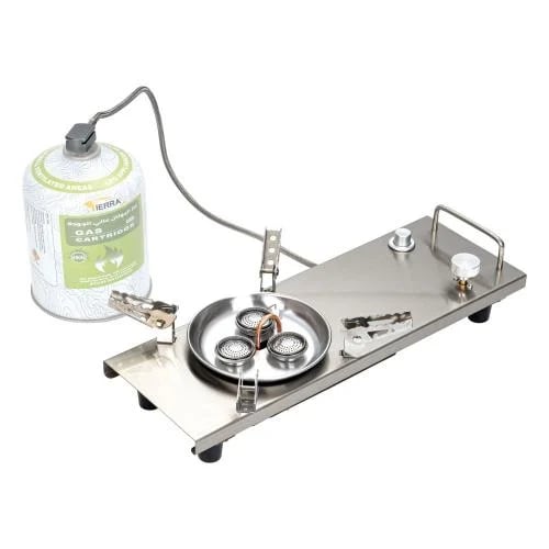 Portable Stainless Steel Gas Stove for Camping and Outdoor Cooking