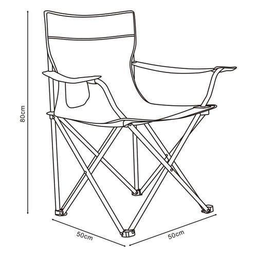 كرسي رحلات أسود قابل للطي يتحمل 100 كجم يجمع بين ا...