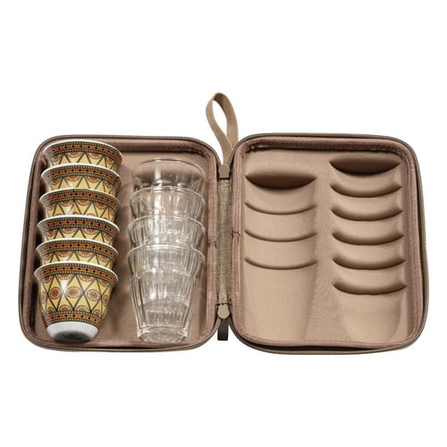 طقم استكانات ضد الصدمات 4 استكانات- تحمي الأكواب م...