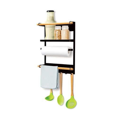 رف تخزين أدوات مطبخ 34×27.5×7.5 سم، يتحمل وزن جيد،...