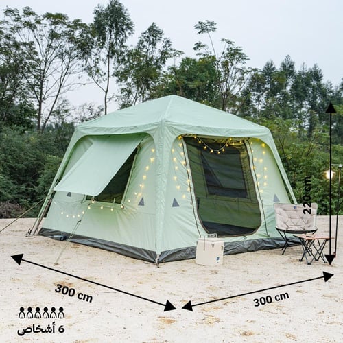 خيمة رحلات تلقائية 3×3×2.2م، تتحمل الظروف الخارجية...