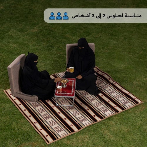 فرشة جلوس مبطنة بالاسفنج 1.6×02 م، تدعم الجسم وتخف...