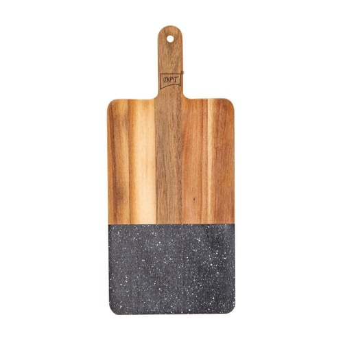 لوح تقطيع اللحم رخام وخشب 17.8*40.5 سم سماكة 1.3 س...