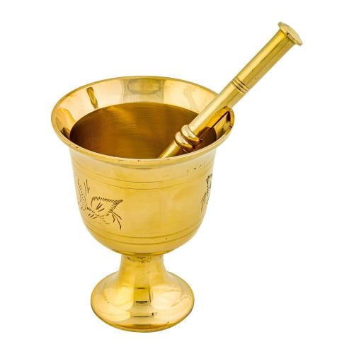 نجر نحاس هندي تراثي وسط - متين للاستخدام اليومي، ط...