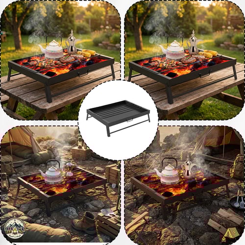 منقل متنقل مع جراب 55×70 سم، سهل الطي والحمل،ضمان...