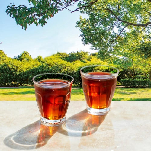 طقم استكانات شاهي 6 قطع - زجاج نقي،ضمان سنتان