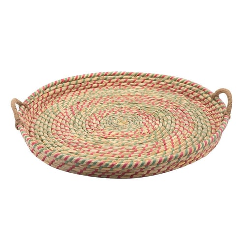 صحن خوص تراثي 45 سم - تضفي لمسة تراثية أنيقة، سهلة...