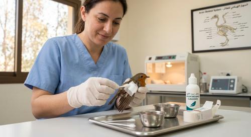 Disinfection of bird wound
