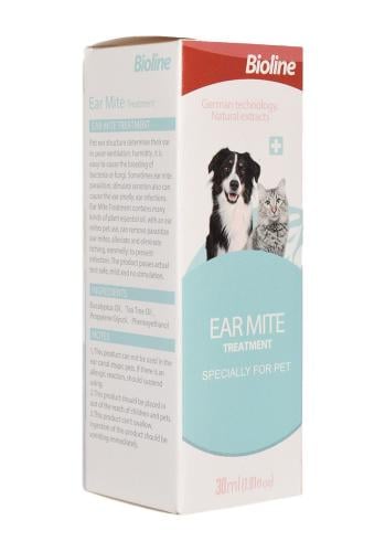 Bioline ear mite treatment drops 30 ml