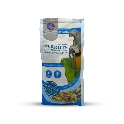 Bird food for all types of parrots