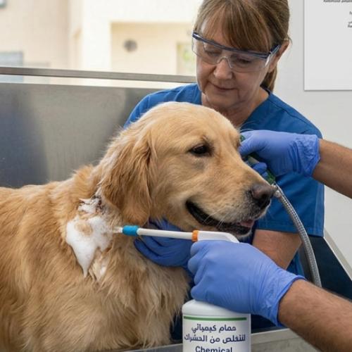 Insect vaccination for dogs using chemical baths o...