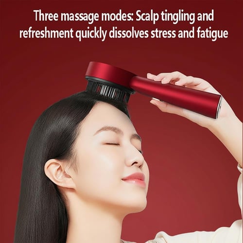 فرشاة تدليك لفروة الرأس مع أداة لتوزيع الزيت