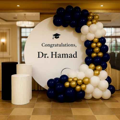 باقة تنسيق حفلة التخرج ثيم لحظة مجد | بارتي بايرتس