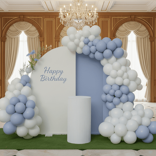 باقة تنسيق حفلة الميلاد ثيم قوس يوم ميلاد | بارتي...