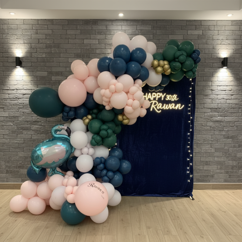 باقة تنسيق حفلة الميلاد ثيم حديقة فلامنغو | بارتي...