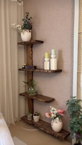 مكتبة أرفف "الشجرة" - خشب نمساوي طبيعي 100%.