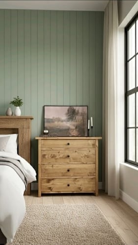 شفنيرة ريفية فاخرة - 4 أدراج تخزين واسعة 🪵✨