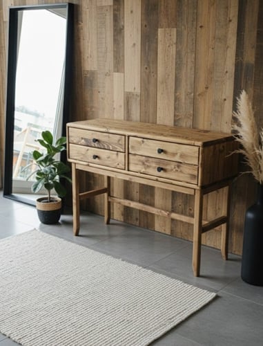 "تسريحة ريفية ملكية - 4 أدراج واسعة" 🪵💄