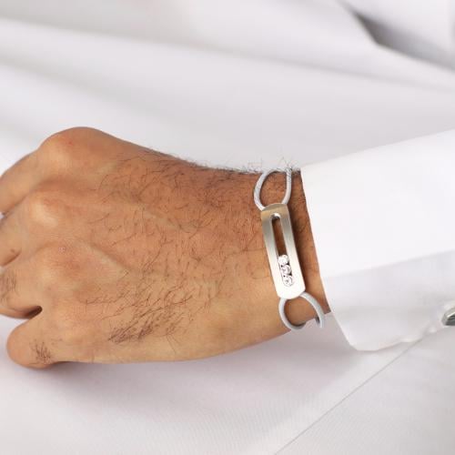 سوار فضي لامع Move dahnag