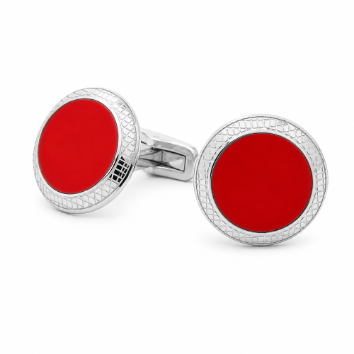 Silver cufflinks, stone 1742