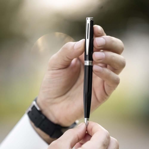 14 قلم سونيو دهنج فضي وأسود