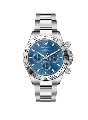 52 ساعة دهنج كرونوغراف أزرق ملكي × فضي