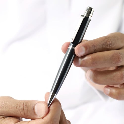 قلم سكرو فضي وأسود 139