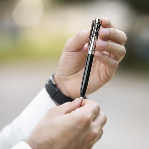 16 قلم سونيو دهنج فضي و أسود