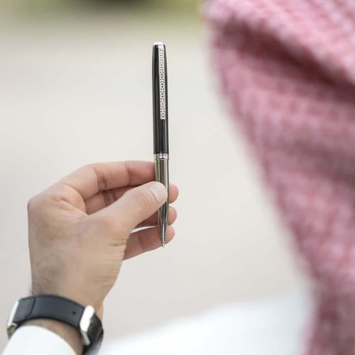 15 قلم سونيو دهنج فضي وأسود