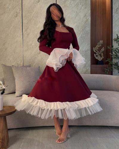 فستان انيق بلونين