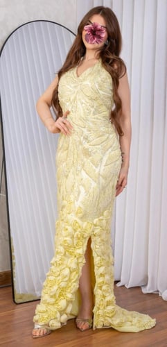 فستان ليموني ناعم