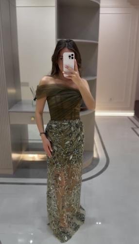 فستان تل انيق